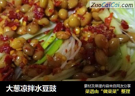 大葱凉拌水豆豉