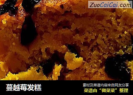 蔓越莓发糕