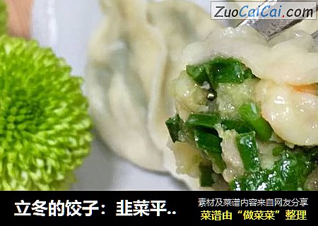 立冬的饺子：韭菜平菇鲜虾饺