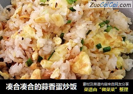 凑合凑合的蒜香蛋炒饭