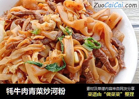 牦牛肉青菜炒河粉