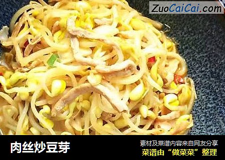 肉丝炒豆芽