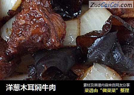 洋葱木耳焖牛肉