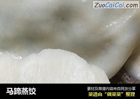 马蹄蒸饺