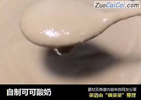 自制可可酸奶