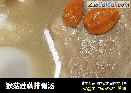 猴菇莲藕排骨汤