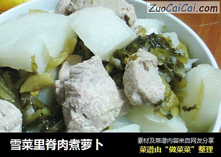 雪菜里脊肉煮萝卜