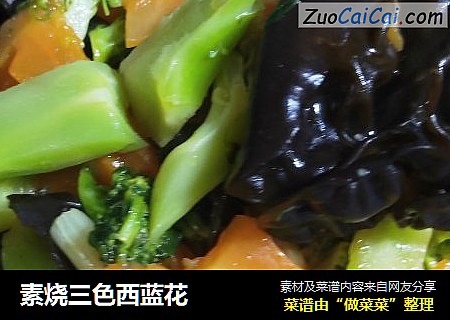 素烧三色西蓝花