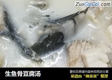 生鱼骨豆腐汤
