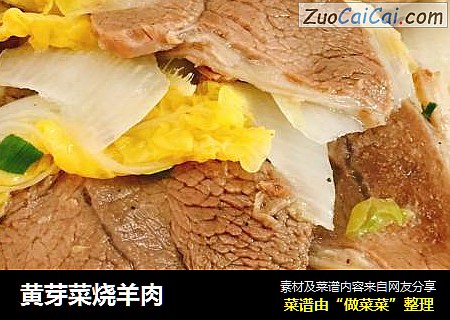 黄芽菜烧羊肉