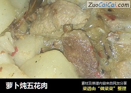 萝卜炖五花肉