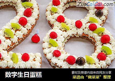 数字生日蛋糕