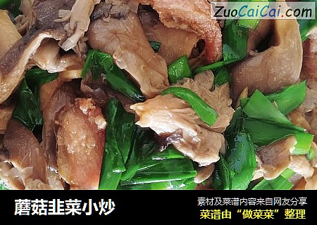 蘑菇韭菜小炒