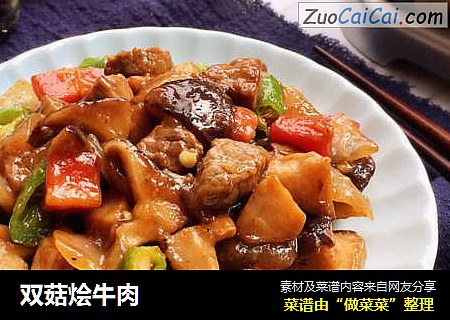 双菇烩牛肉