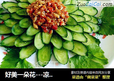 好美一朵花---凉拌黄瓜