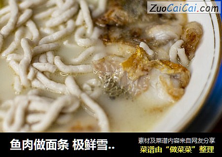 鱼肉做面条 极鲜雪菜黄鱼面