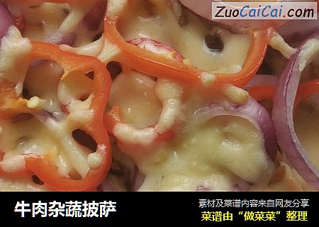 牛肉杂蔬披萨