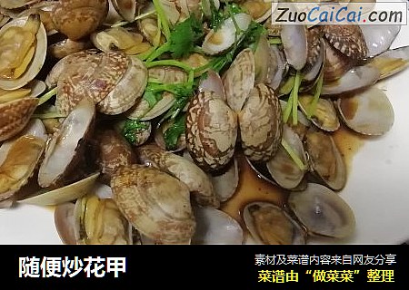随便炒花甲