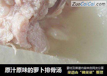 原汁原味的萝卜排骨汤