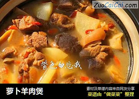 萝卜羊肉煲