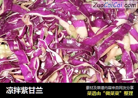 凉拌紫甘兰