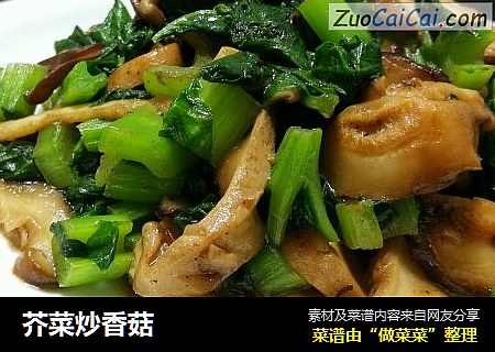 芥菜炒香菇
