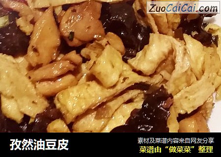 孜然油豆皮