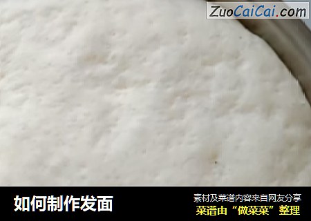 如何制作发面