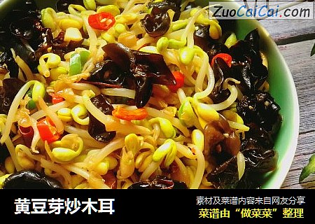 黄豆芽炒木耳