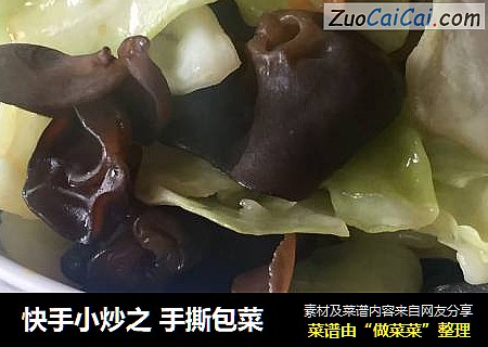 快手小炒之手撕包菜
