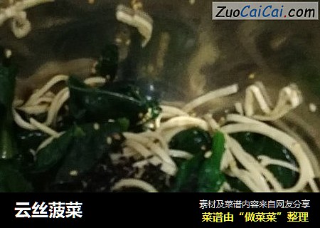 云丝菠菜