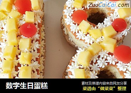 数字生日蛋糕