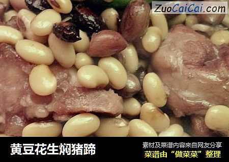 黄豆花生焖猪蹄