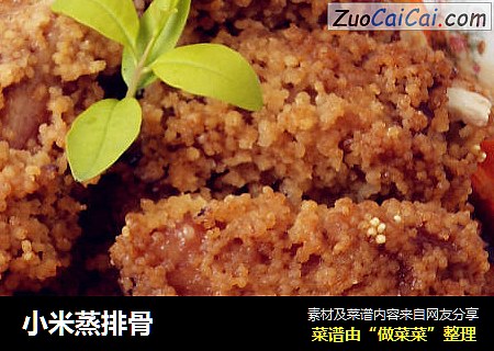 小米蒸排骨