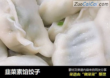 韭菜素馅饺子
