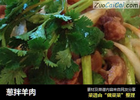 葱拌羊肉