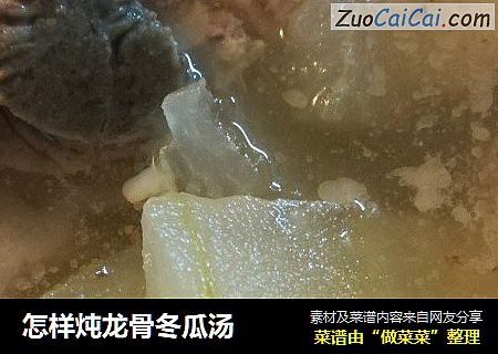 怎样炖龙骨冬瓜汤