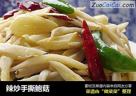 辣炒手撕鲍菇
