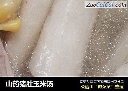 山药猪肚玉米汤