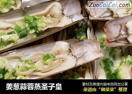 姜葱蒜蓉蒸圣子皇