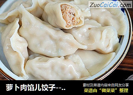 萝卜肉馅儿饺子-------冬吃萝卜夏吃姜