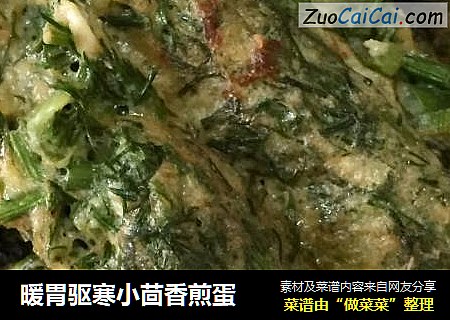 暖胃驱寒小茴香煎蛋
