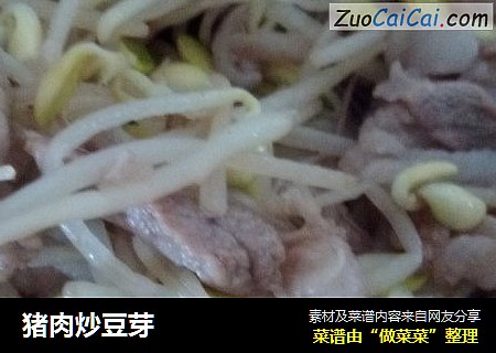 猪肉炒豆芽