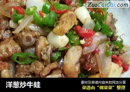 洋葱炒牛蛙