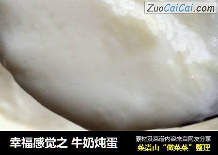 幸福感觉之 牛奶炖蛋