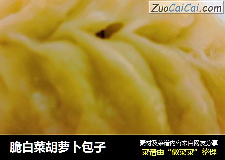 脆白菜胡萝卜包子