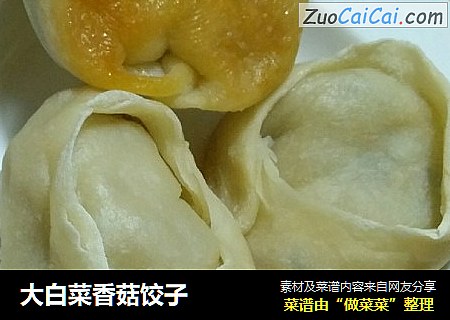 大白菜香菇饺子