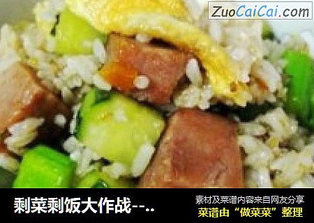 剩菜剩饭大作战--彩色炒饭