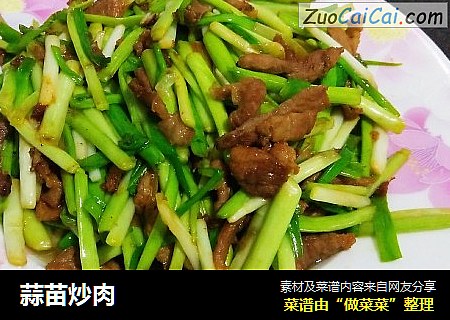 蒜苗炒肉