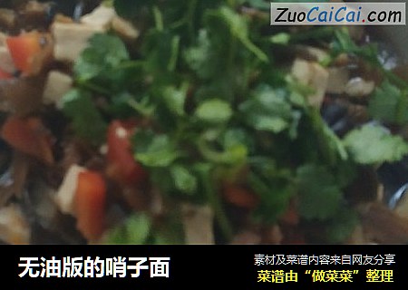无油版的哨子面